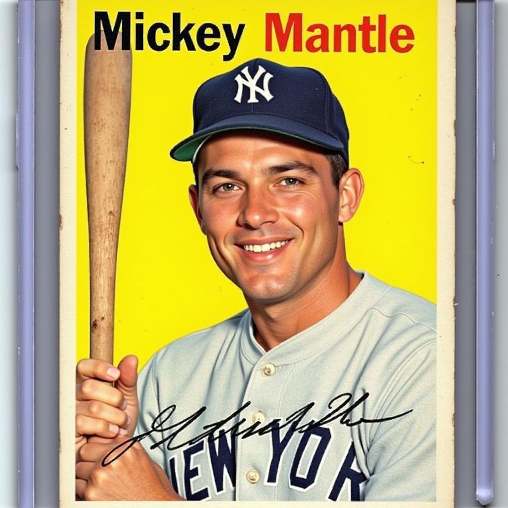 1953 Topps Mickey Mantle Rookie Card