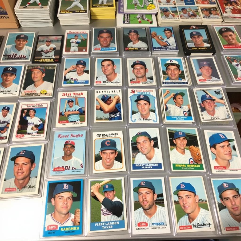 1959 Topps Baseball Card Set Display