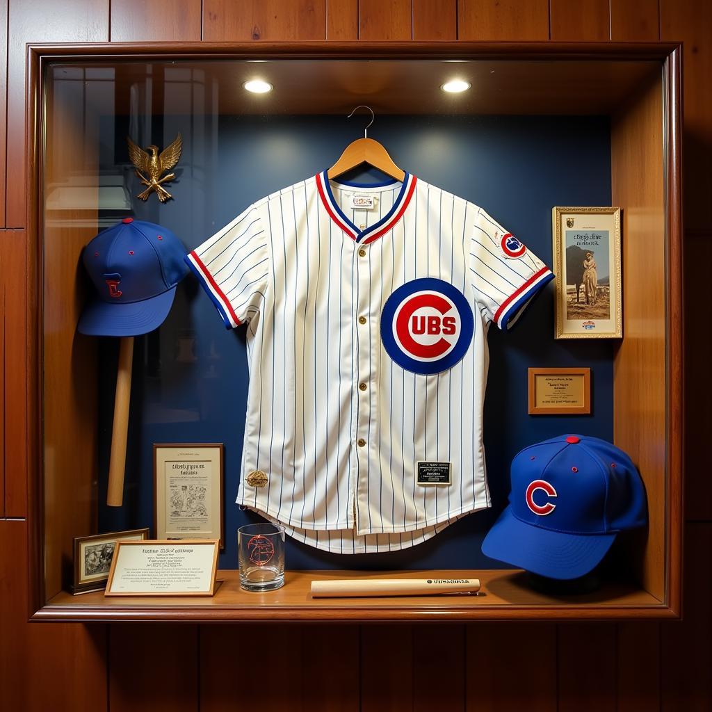 1969 Chicago Cubs Jersey Display