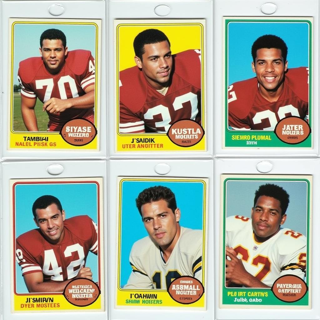 1969 Topps Football Cards in Near Mint Condition