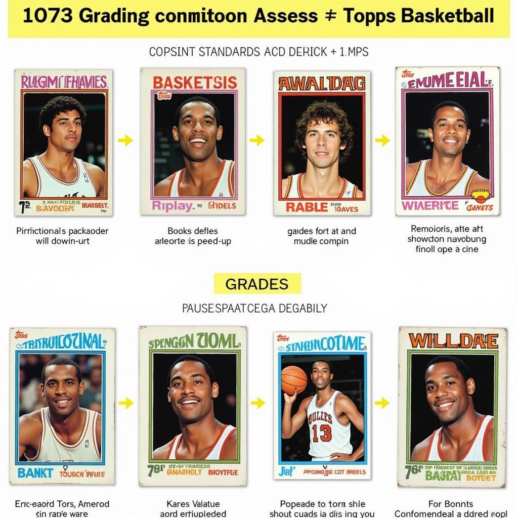 Grading and Condition of 1973 Topps Basketball Cards 