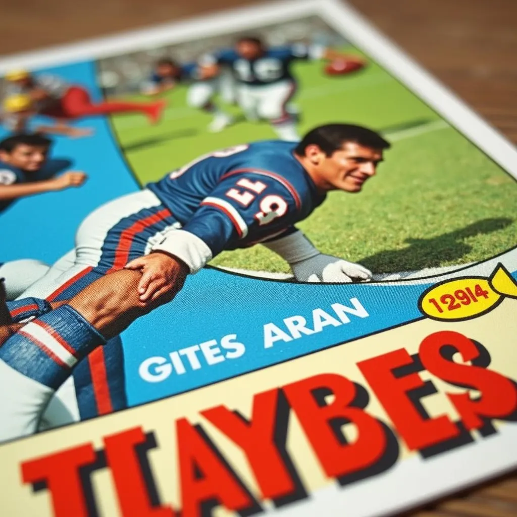 Vintage Football Card Design