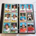 Complete 1981 Topps Baseball Card Set Display