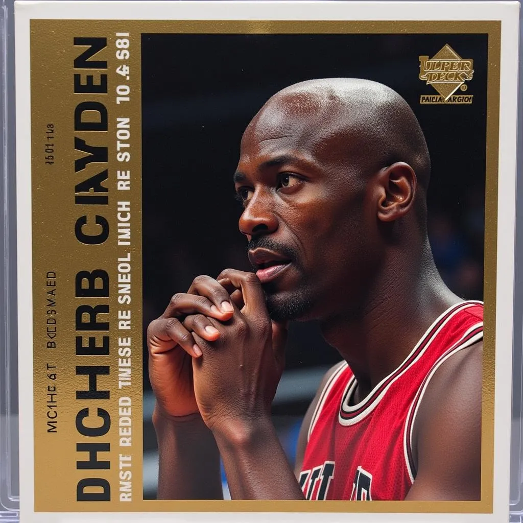 The 1993 Upper Deck SP1 Michael Jordan retirement card