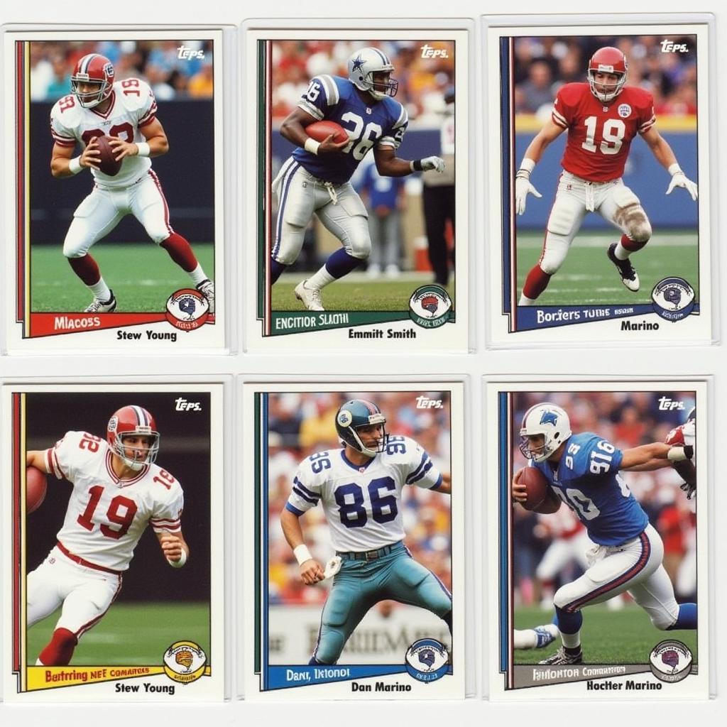 1994 Topps Football Cards of Star Players