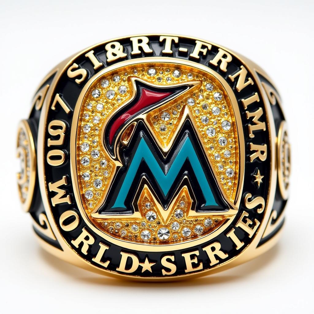 1997 Florida Marlins World Series Ring: Commemorating their first championship title