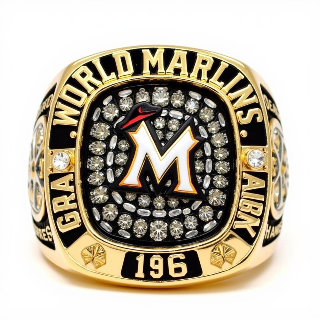 2003 Florida Marlins World Series Ring:  A symbol of their underdog victory against the New York Yankees