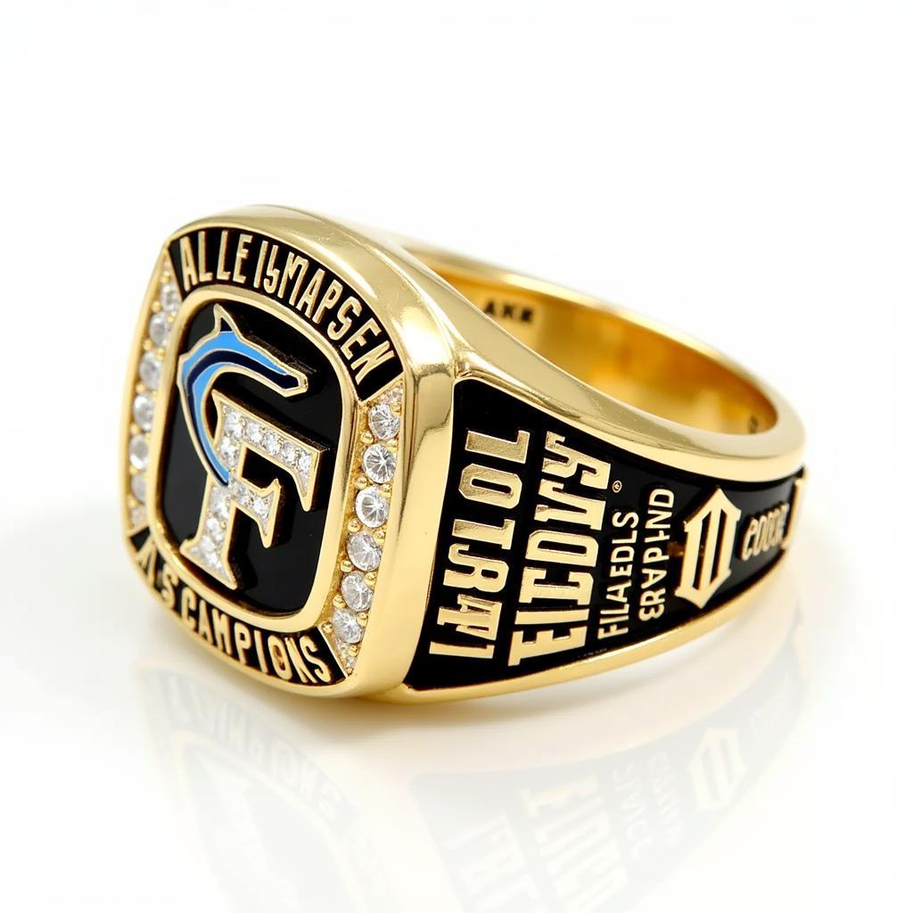 Close-up of the 2003 Florida Marlins World Series Ring