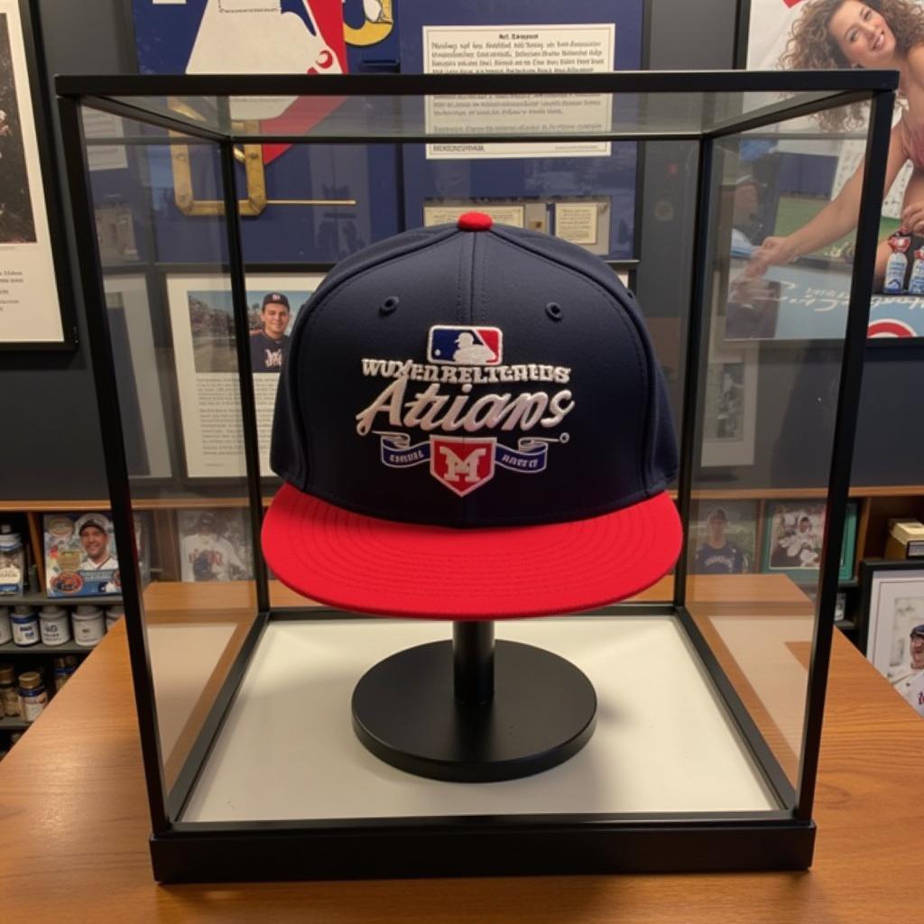 2005 World Series Astros Hat on Display