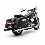 2007 Harley-Davidson Road King with factory-installed hard bags.