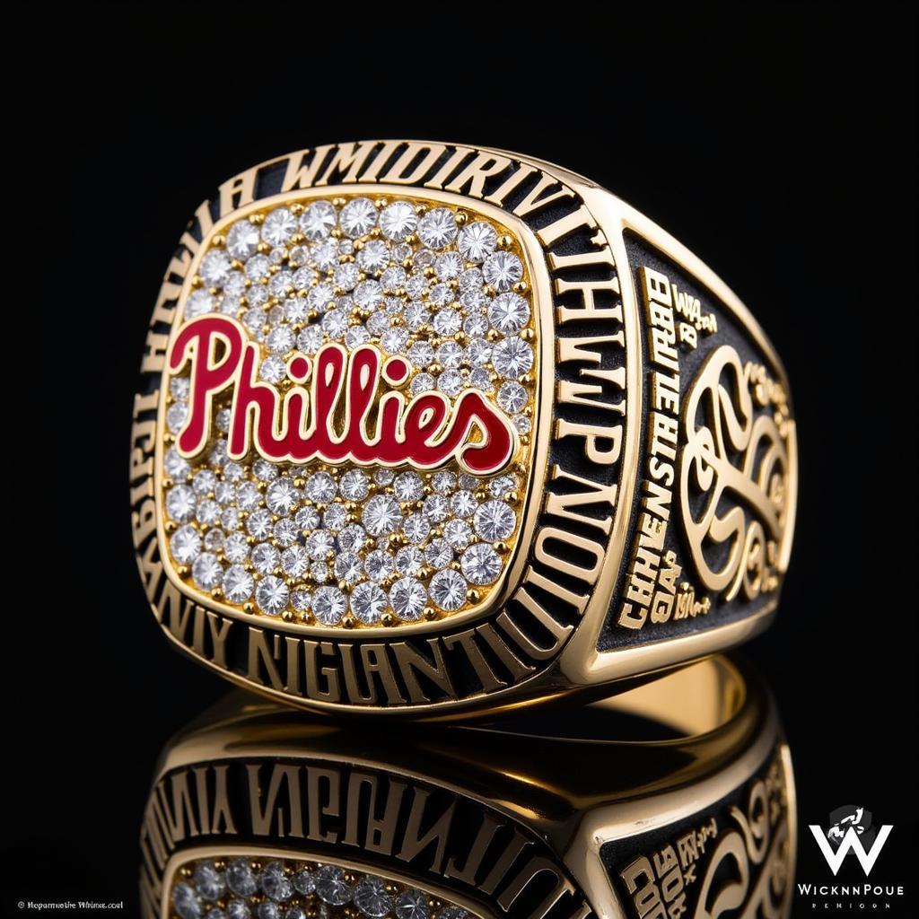 Close-up of the 2008 Phillies World Series ring