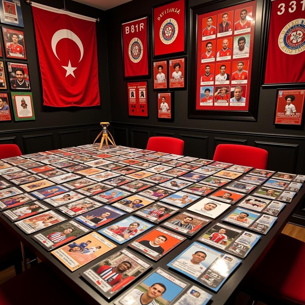 Besiktas Card Collection on a 42 Card Table