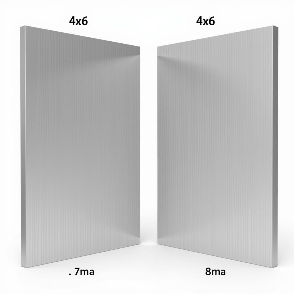 Different Thicknesses of 4x6 Aluminum Sheets