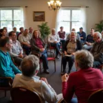 People supporting each other at an AA meeting in Port Charlotte