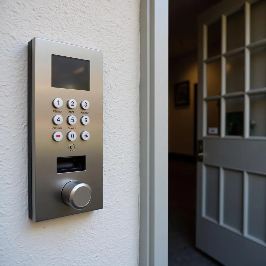 Digital Access Control Panel in a Bronx Apartment Complex