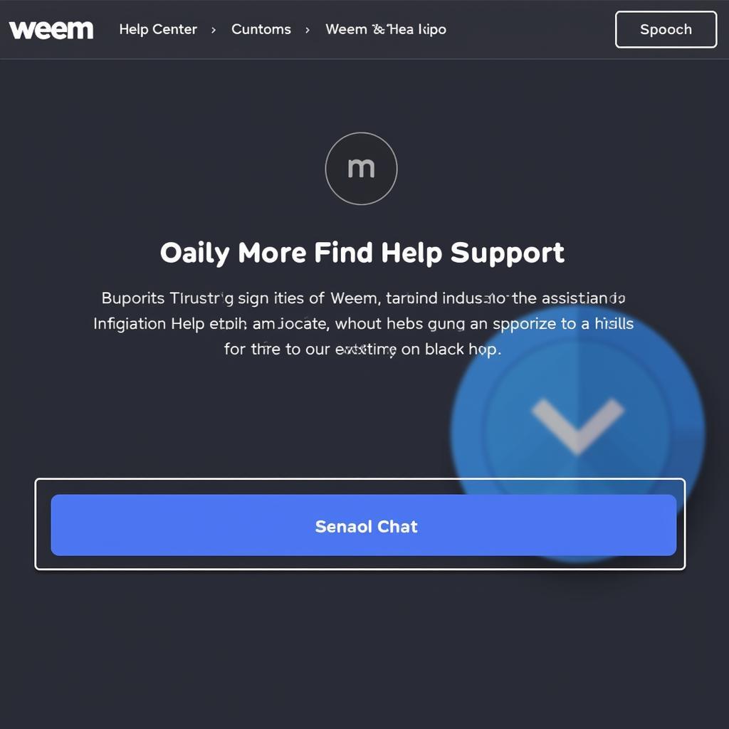 Accessing the Weem Help Center 