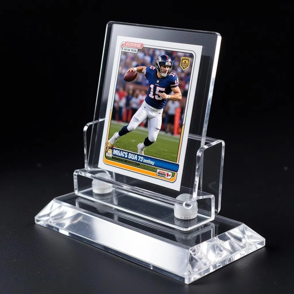 Clear Acrylic Sports Card Stand