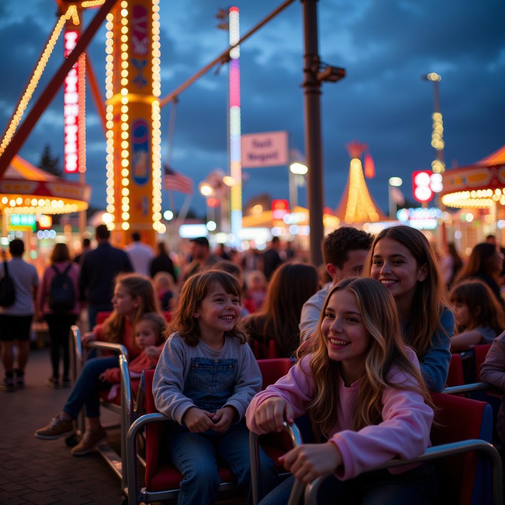 Carnival rides at the Acton Lions Club Fair