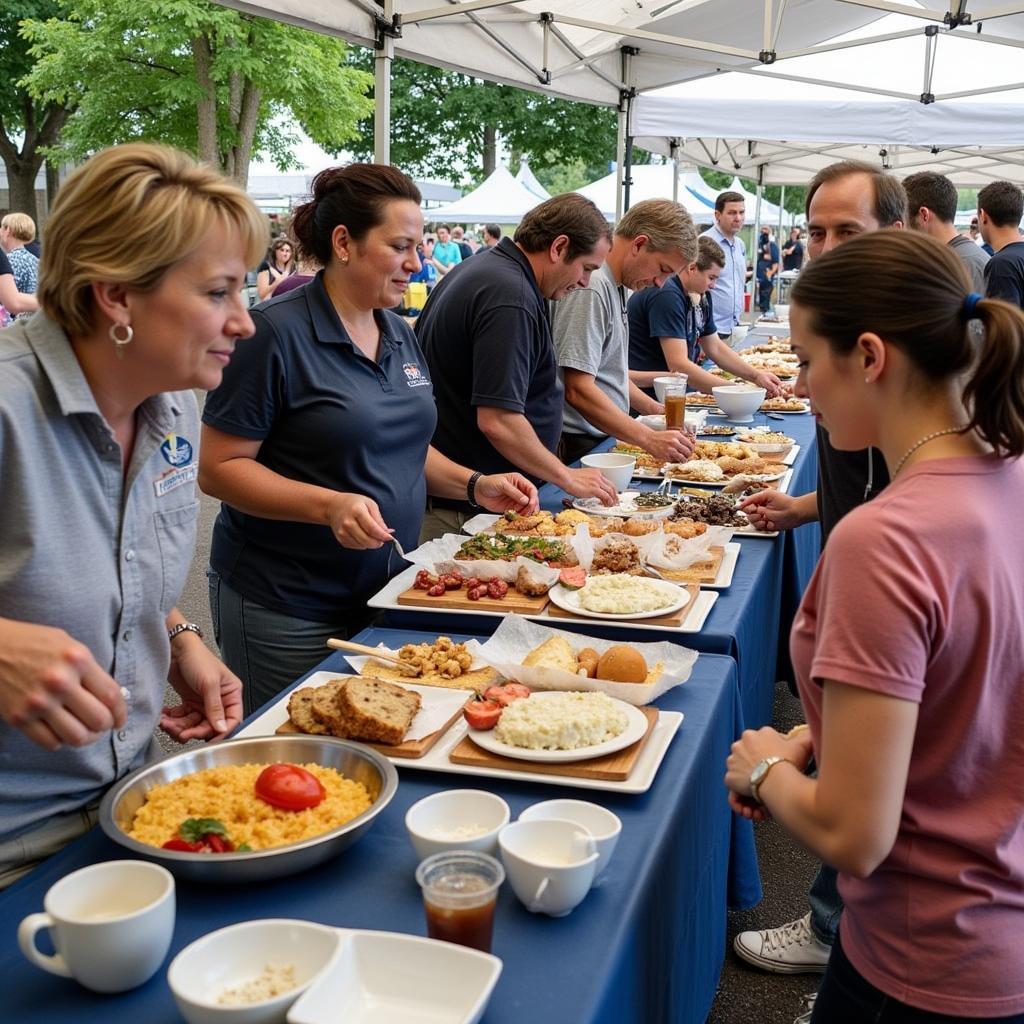 Food stalls at the Acton Lions Club Fair