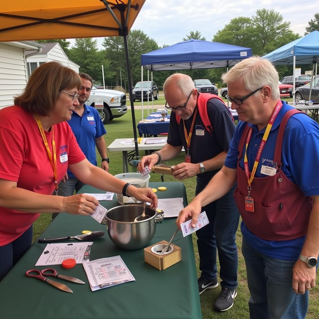 Volunteers at the Acton Lions Club Fair