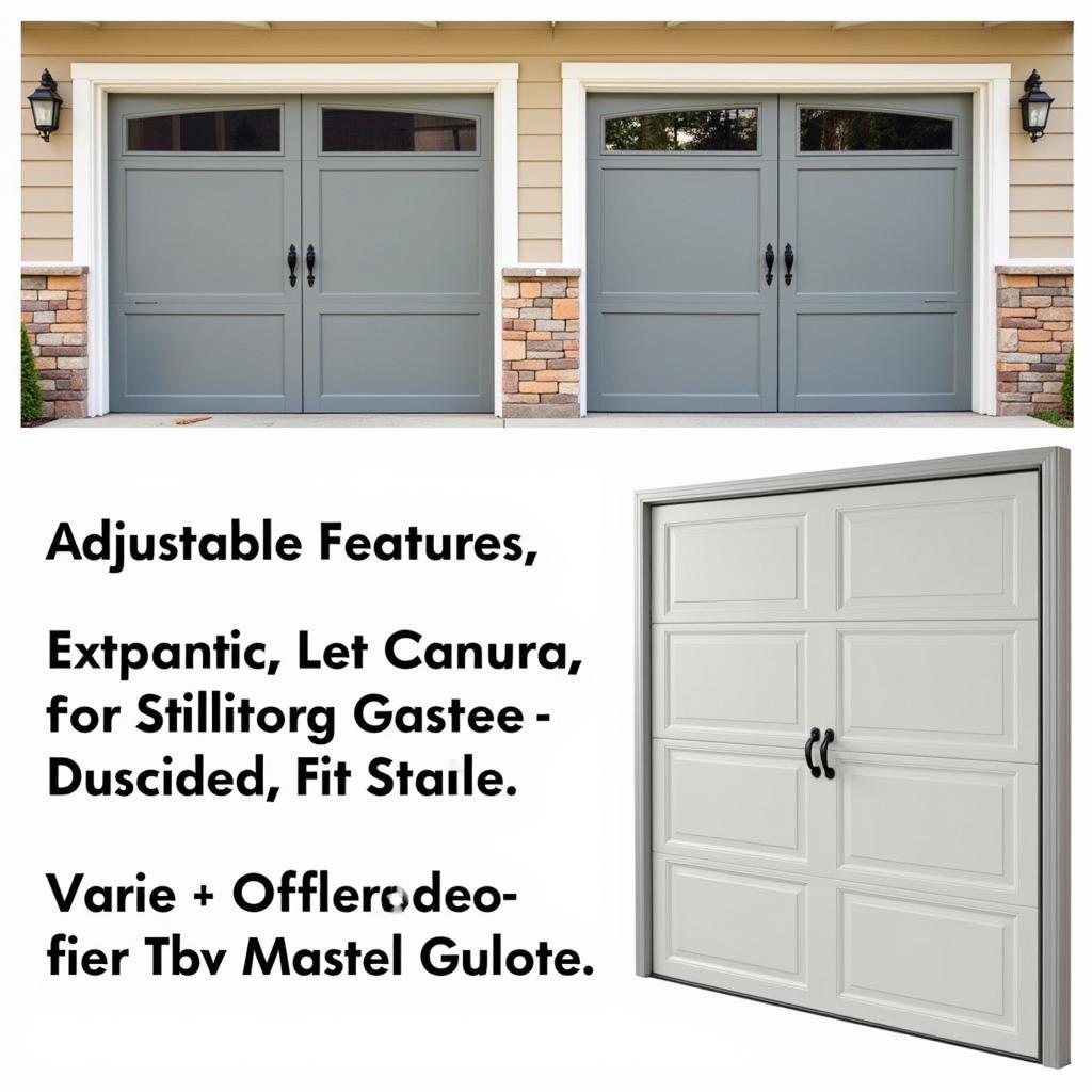 Adjustable Garage Door Gate for Different Widths