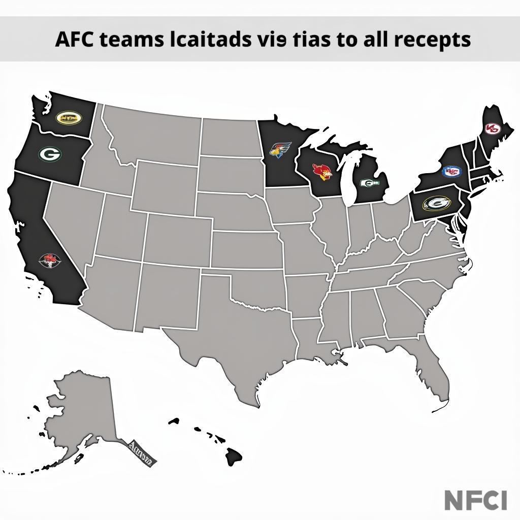 AFC Teams Map