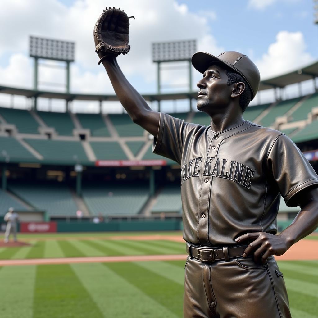 Al Kaline's Statue at Comerica Park