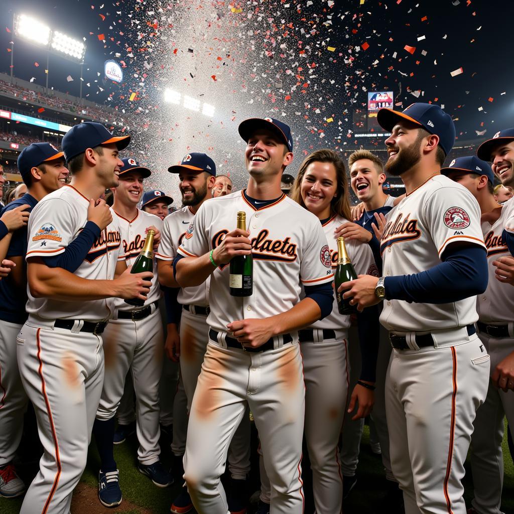 AL West Championship Celebration