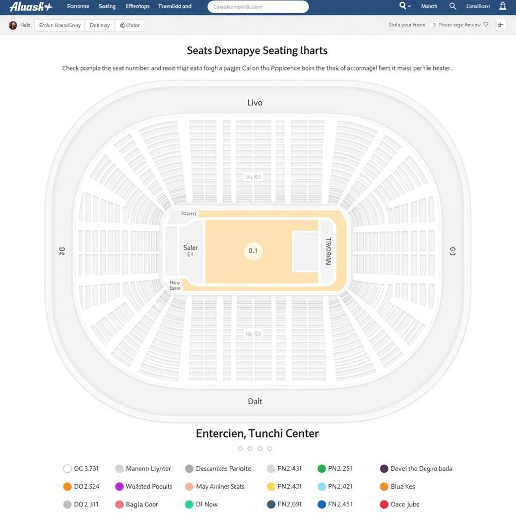 Alaska Airlines Center Interactive Seating Chart Example