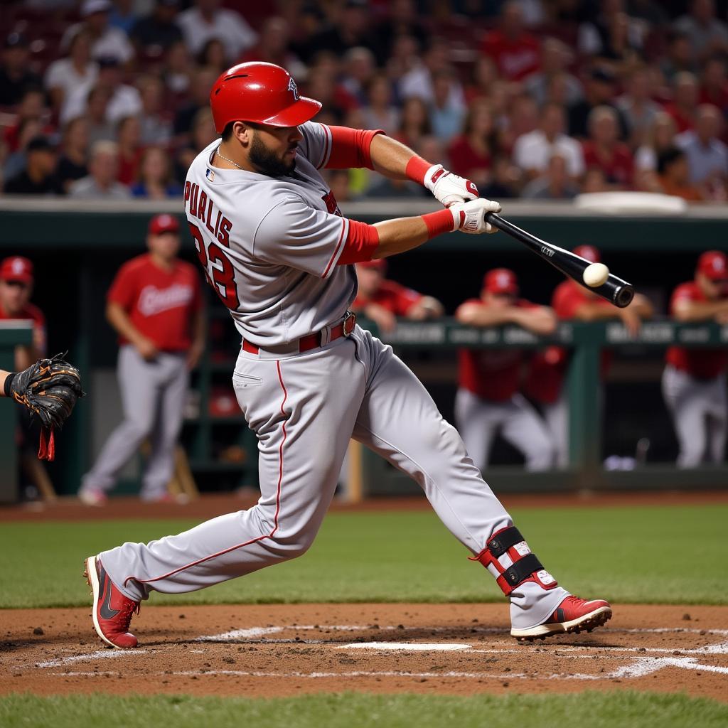 Albert Pujols connects for a home run