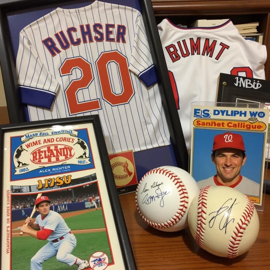 Alex Richter's baseball memorabilia collection