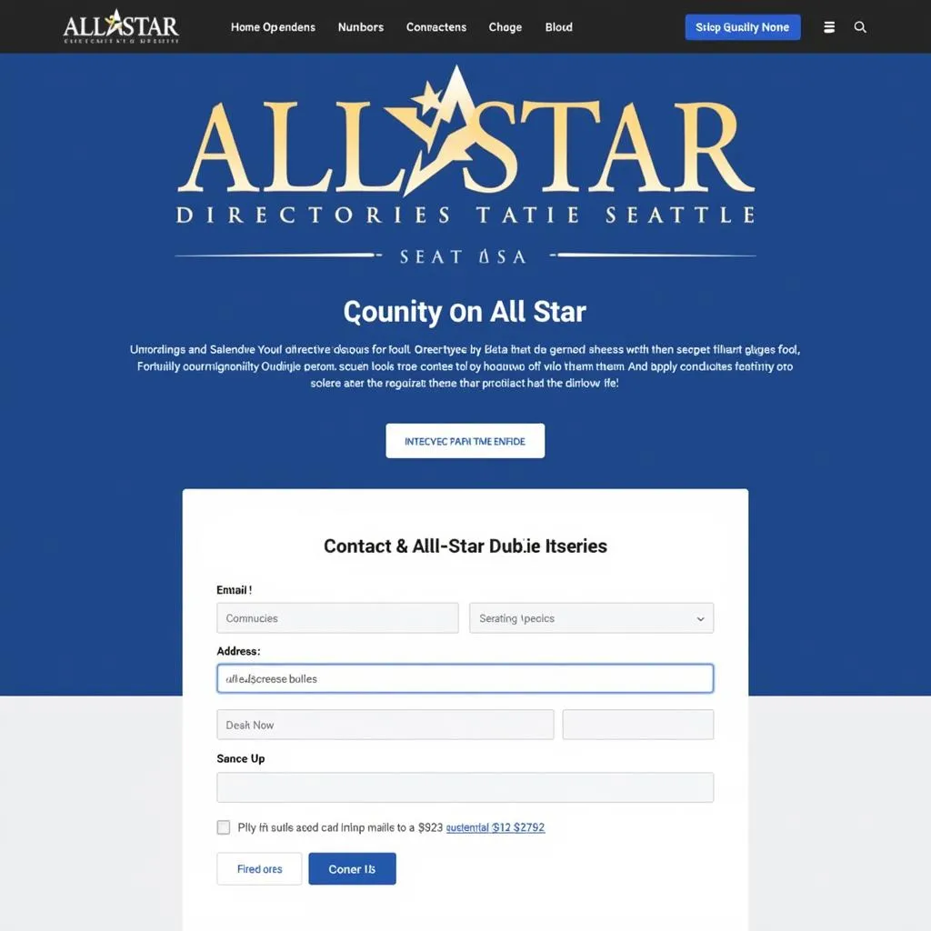 All Star Directories Seattle Contact Page