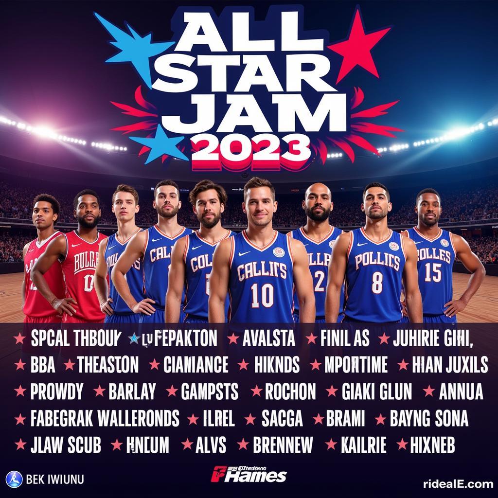 All Star Jam 2023 Lineup Poster