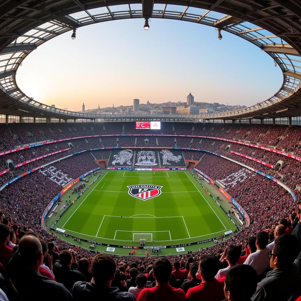 A stunning tifo display by Alvarez Elite at Vodafone Park