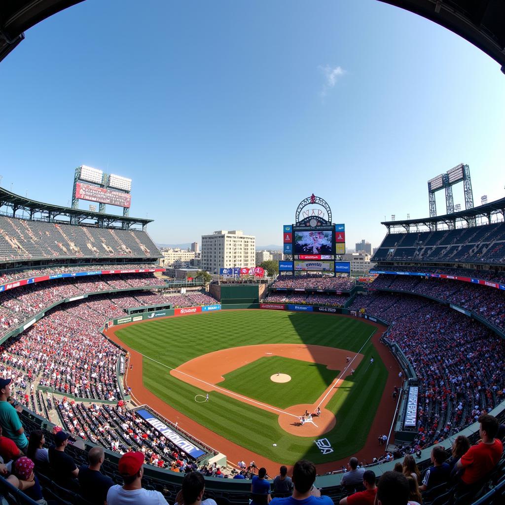 Panoramic View of American League Ballparks