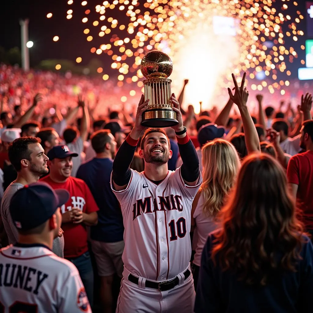 American League Championship celebration