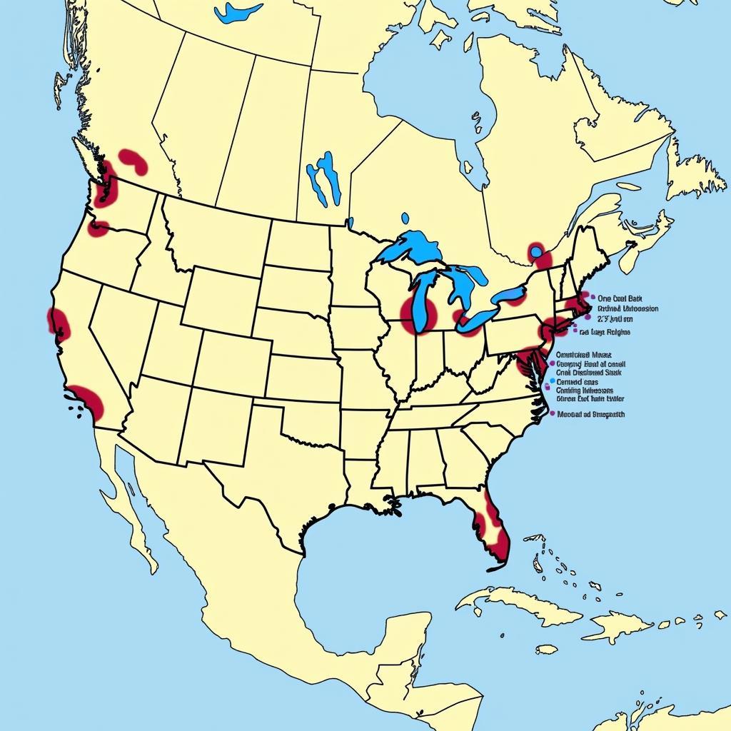 American League Teams Map