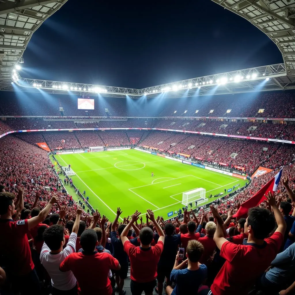 American soccer stadium packed with fans