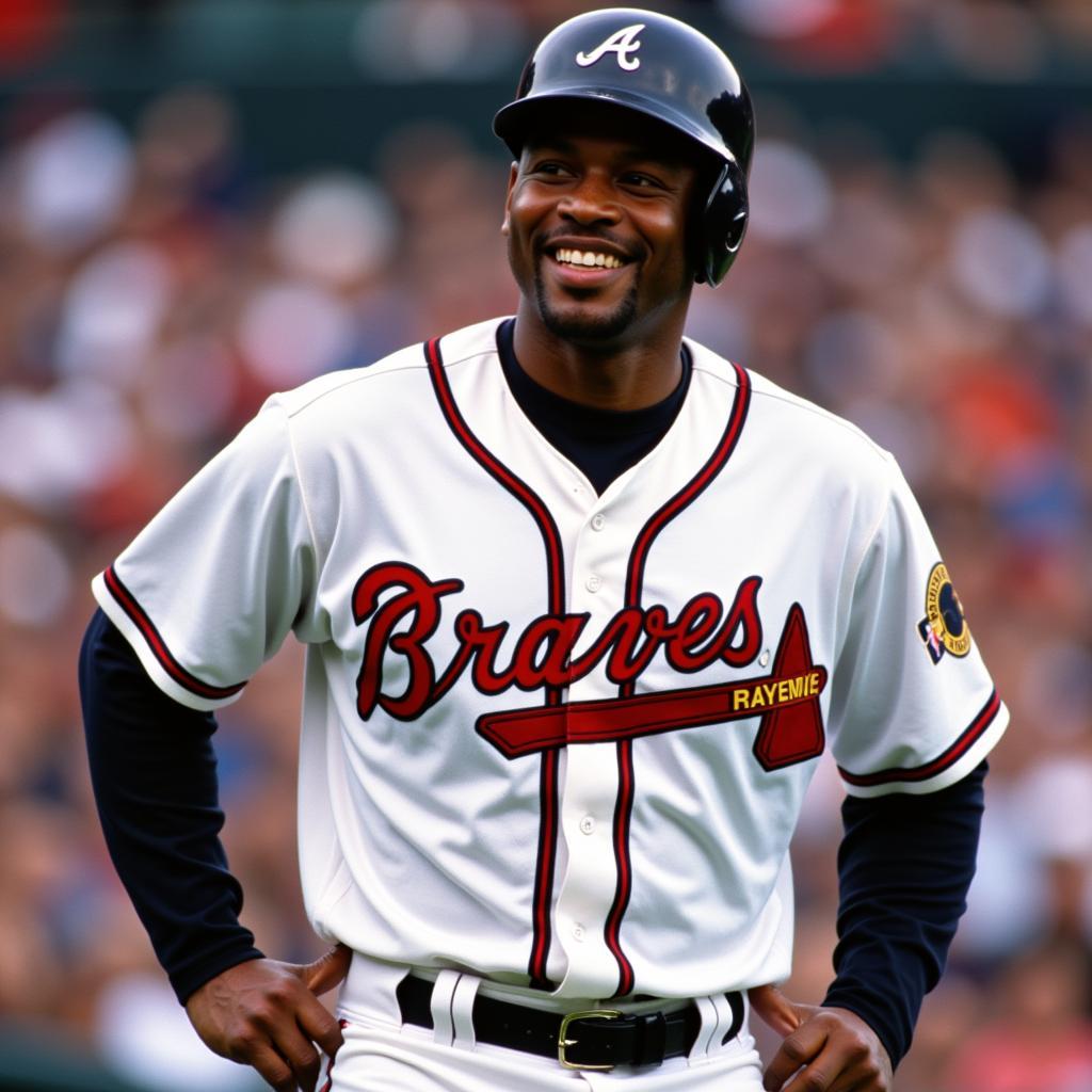 Andruw Jones during his time with the Atlanta Braves