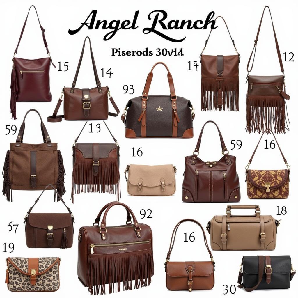 Diverse Collection of Angel Ranch Purses