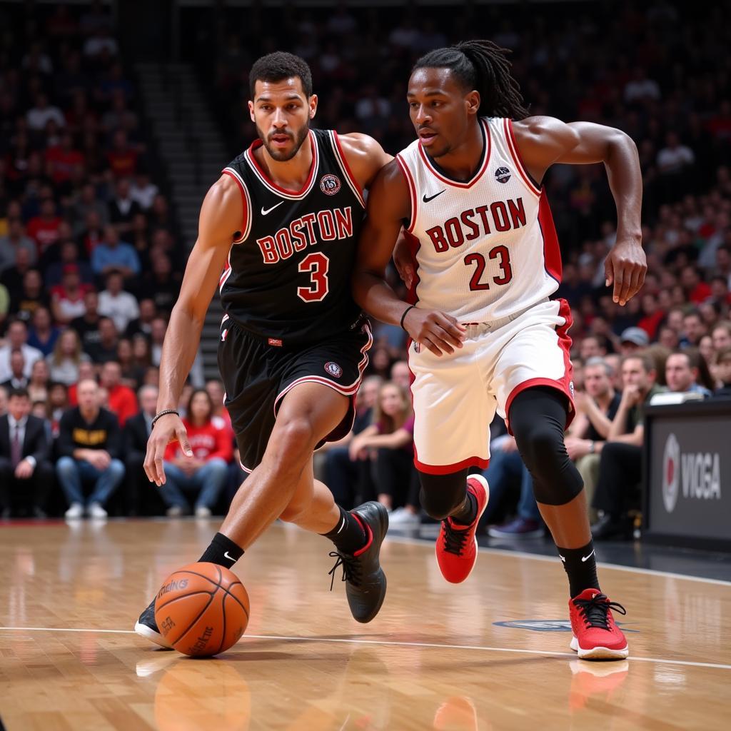 Anthony Strong in action for his current club Boston