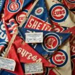 Vintage Chicago Cubs Pennants and Tickets