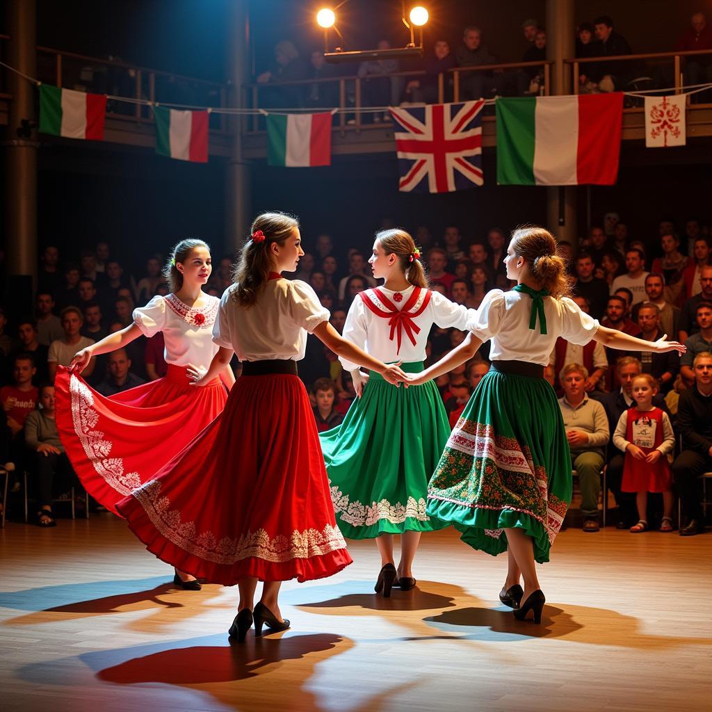 Traditional Italian dance performance at the Arizona Italian Festival