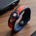 Houston Astros themed apple watch band