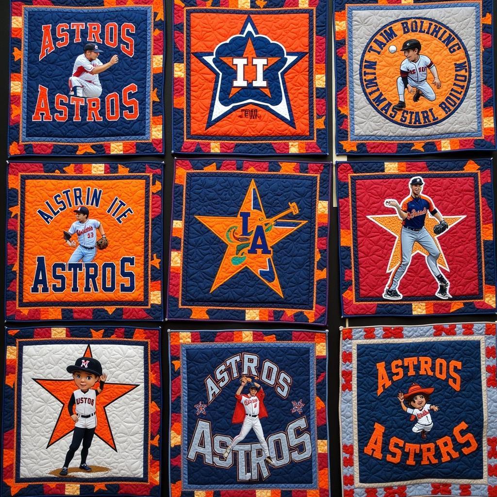 Houston Astros Quilt Designs