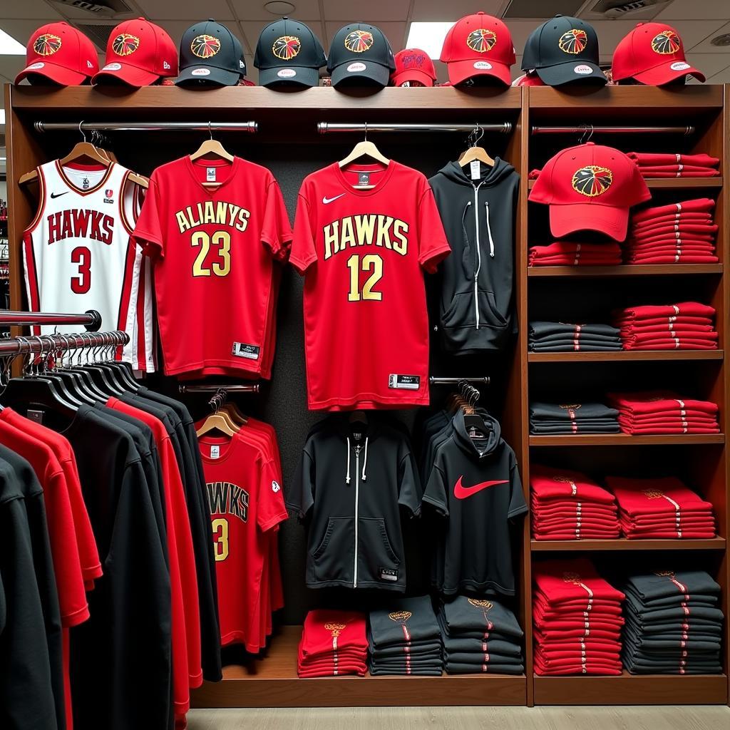 Atlanta Hawks Merchandise Display