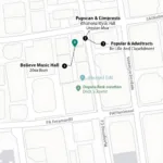 Atlanta hotels near Believe Music Hall map