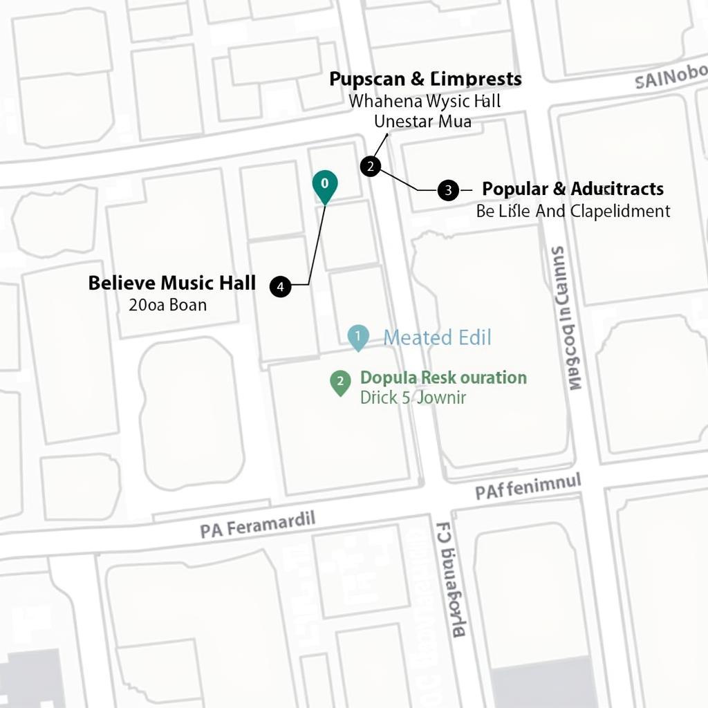 Atlanta hotels near Believe Music Hall map