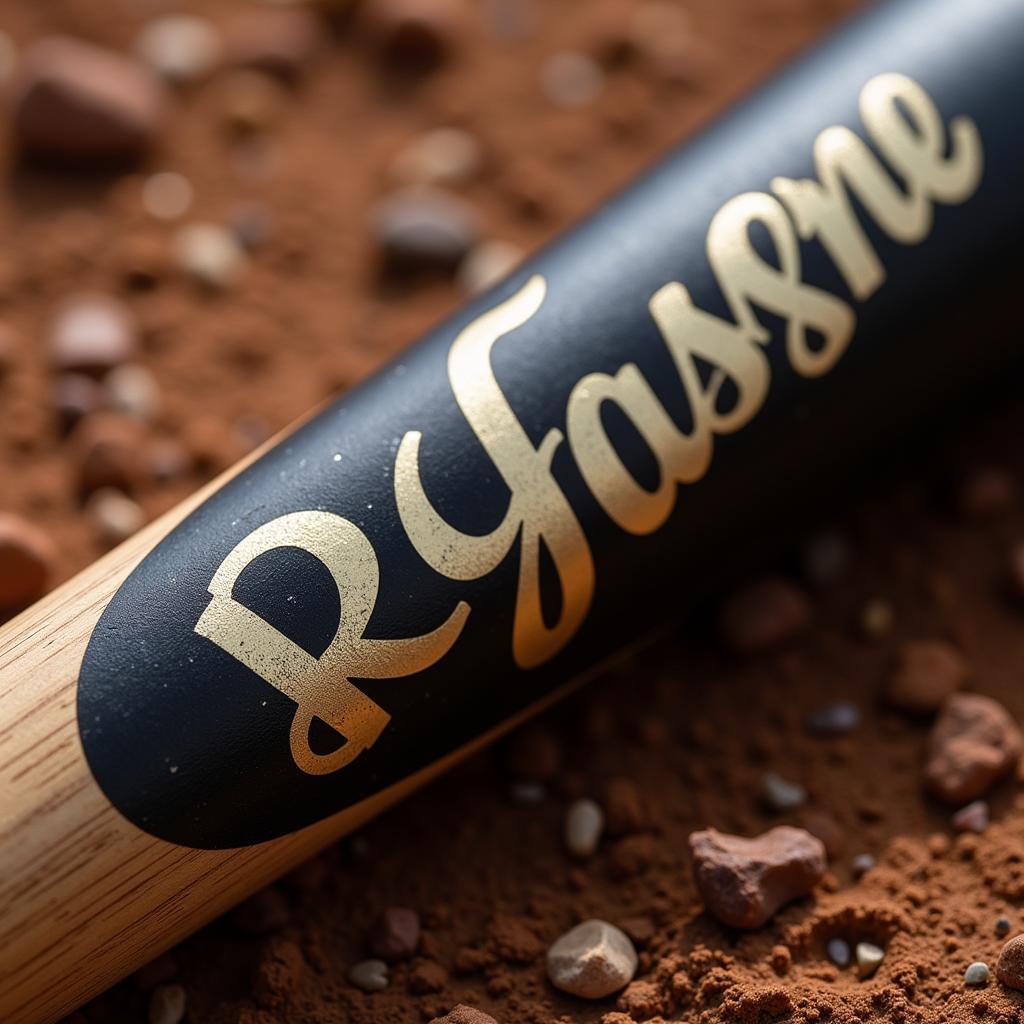 Austin Riley's bat close-up