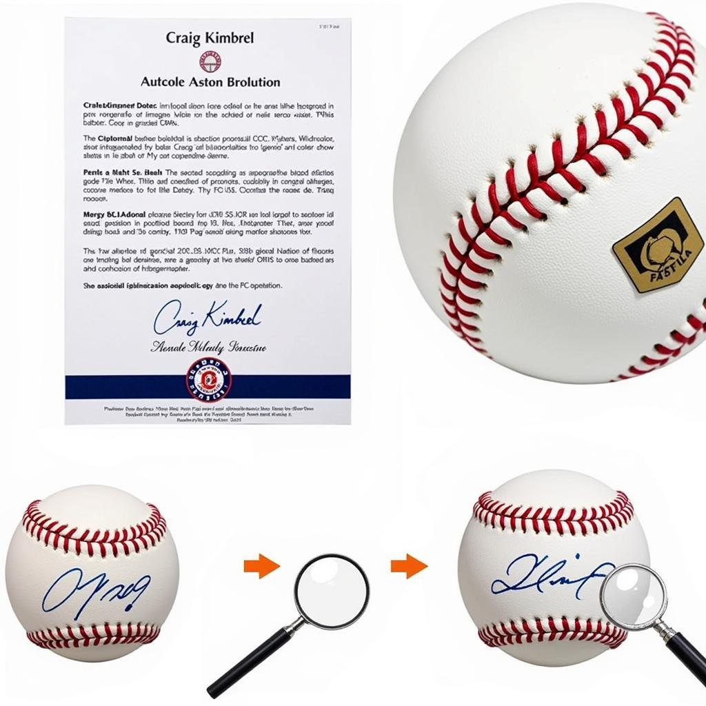 Authenticating a Craig Kimbrel Autographed Baseball